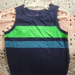 OshKosh B'gosh Navy and Green Kids Tank Top